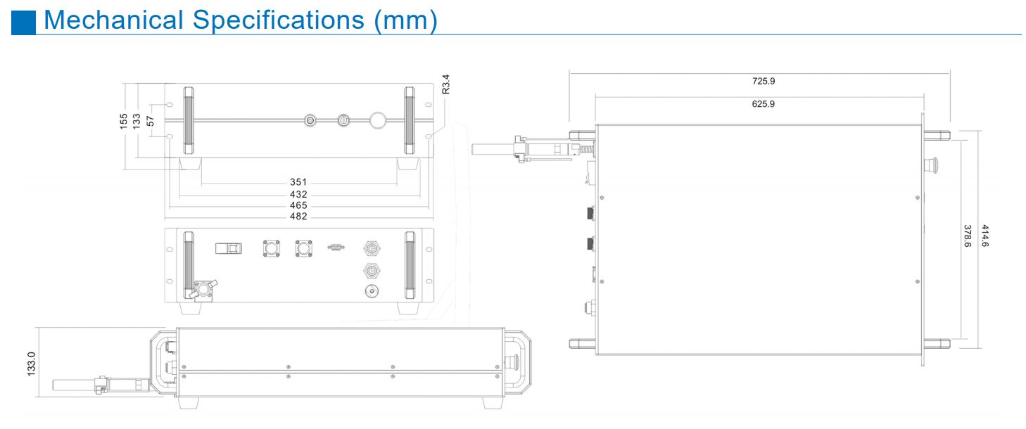 Unice MFSC-500W 500W High Power Single Module CW Fiber Laser